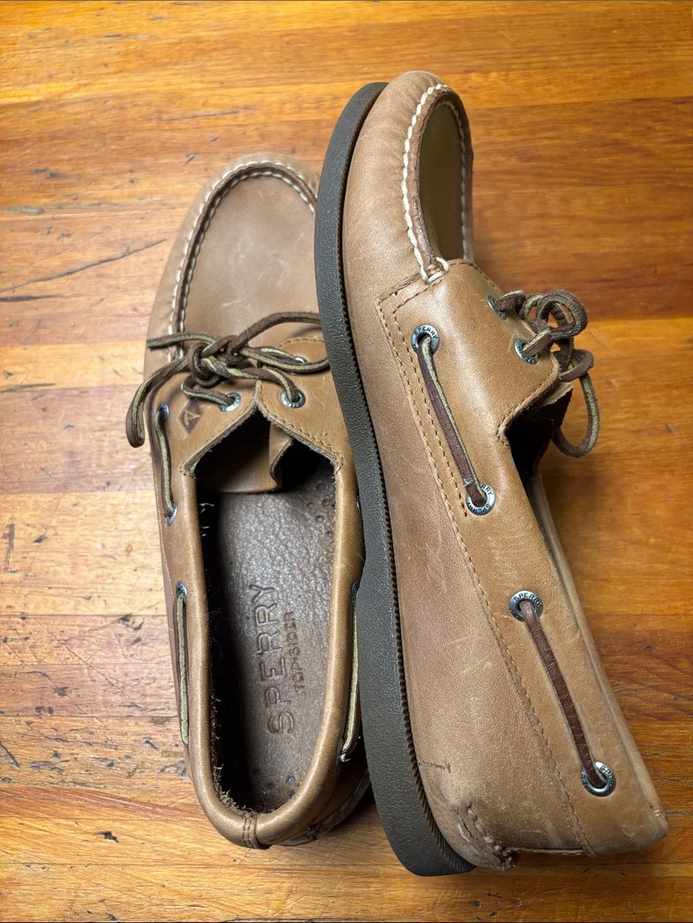 Sperry Men's Tan Leather Boat Shoes